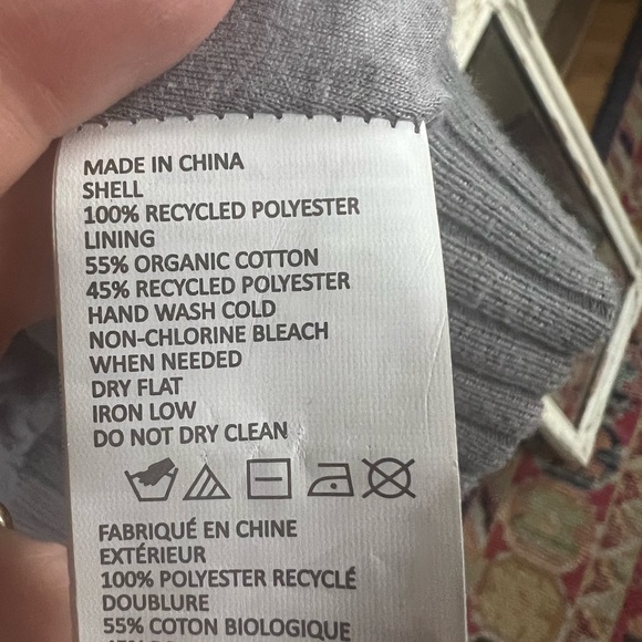 Prana gray Sherpa hoodie vest - Picture 6 of 6